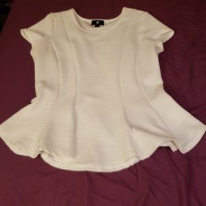 Womens Cap Sleeve Bodycon Peplum Top